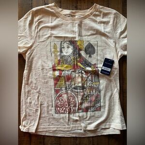Lucky Brand Graphic T-Shirt with Queen of Spades